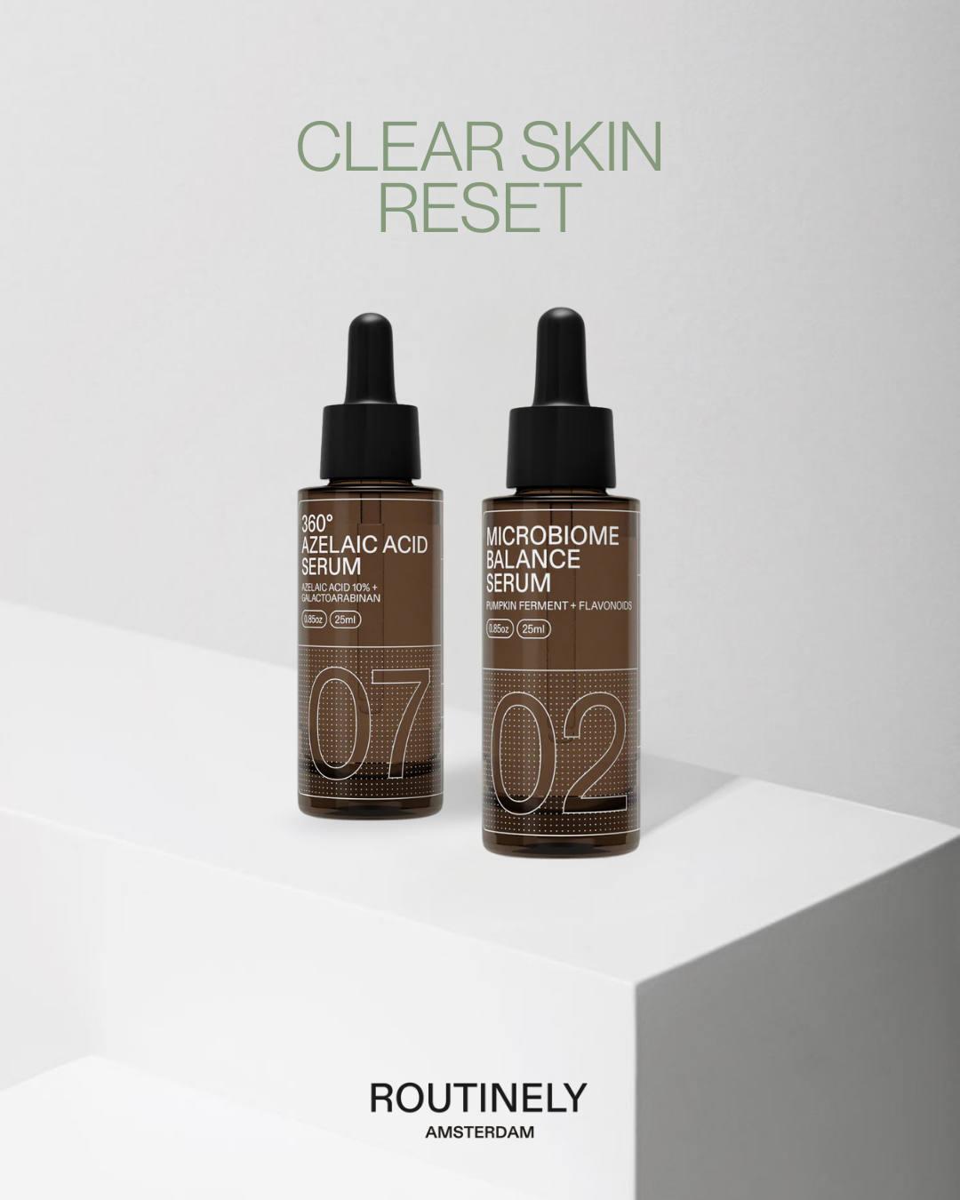 Clear Skin Reset Duo - Microbiome & Azelaic Acid Serum | ROUTINELY